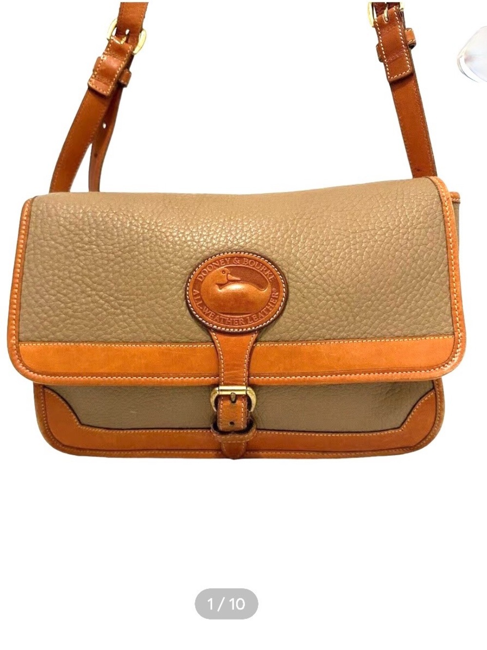 DOONEY AND BOURKE Surrey
Two Tone AllWeather Leather
Crossbody Handbag, vintage